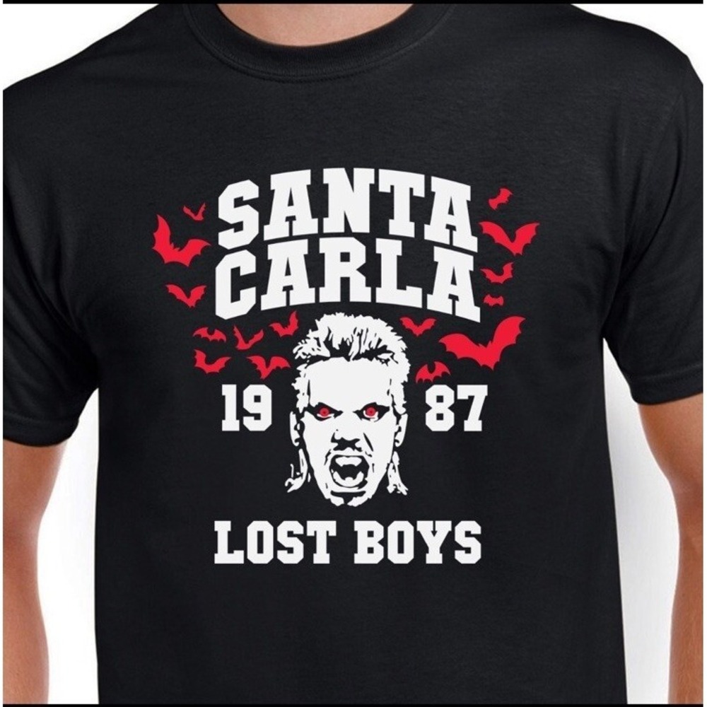 Santa Carla California The Lost Boys Movie Black T-Shirt Unisex 3XL - Picture 1 of 1